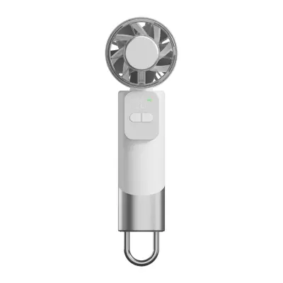 Prijenosni USB stolni i ručni ventilator, punjiv, podesiv kut White