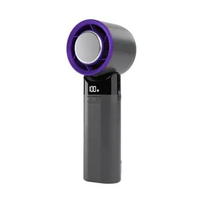 Prijenosni mini USB ventilator s poluvodičkim hlađenjem i LCD zaslonom DarkGrey
