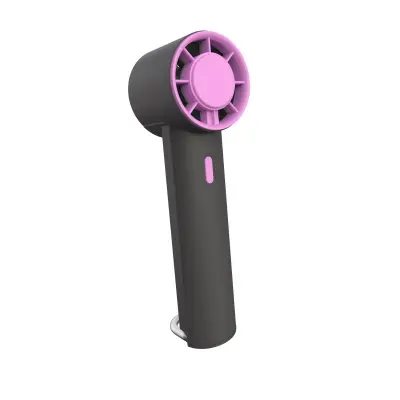 USB punjivi prijenosni ventilator s kukom - 5 brzina, lagan black+purple