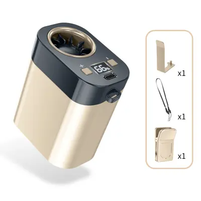 Punjenje USB prijenosni mini ventilator s turbo protokom zraka Champagne