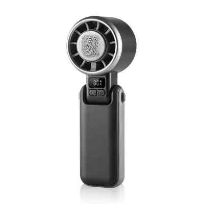 Prijenosni visokobrzinski ručni mini ventilator s hlađenjem ledom i digitalnim zaslonom Siva