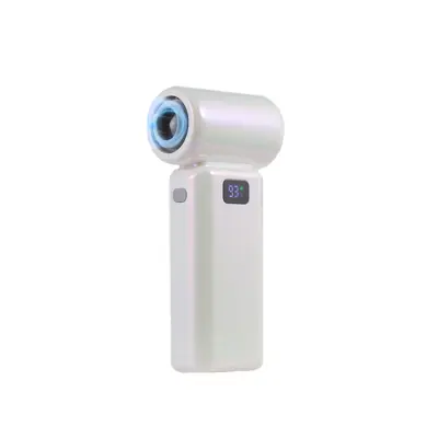 Višebojni turbo prijenosni ventilator 6-brzina s LED zaslonom White