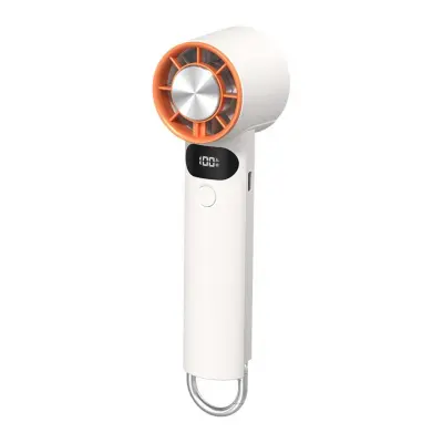 Digitalni prijenosni ventilator 5 brzina, 2000mAh i LED prikaz White