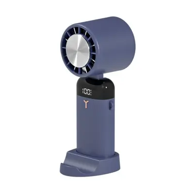 Prijenosni poluvodički ventilator s LCD zaslonom, 3600mAh baterija Dark Blue