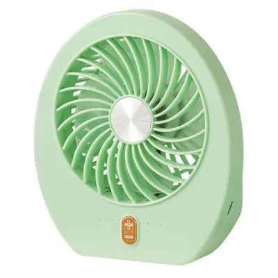 Ručni USB punjivi mini stolni ventilator - 4-brzinski tihi prijenosni osobni ventilator s baterijom od 1200mAh Zelena