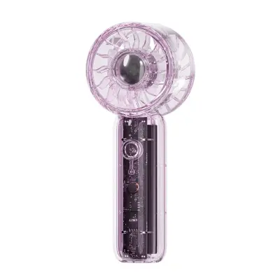 Transparentni prijenosni ventilator s turbo nožem i 3 brzine Purple