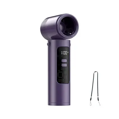 Prijenosni mini ventilator visoke brzine 3-u-1, bez četkica, USB Purple