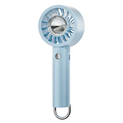 Prijenosni aromaterapijski ručni ventilator s LED svjetlom i USB-C Blue