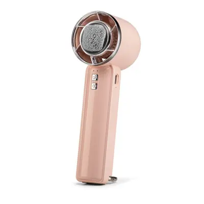 Termoelektrični prijenosni ventilator 5 brzina s USB i karabinerom Pink