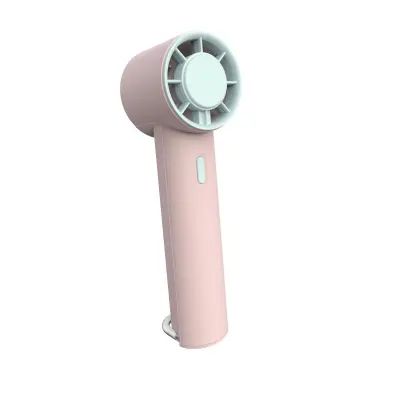 USB punjivi prijenosni ventilator s kukom - 5 brzina, lagan Pink