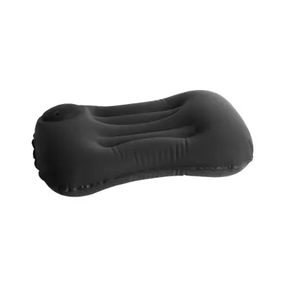 Ručni napuhavajući lumbalni jastuk s TPU ventilom za putovanja i ured Black