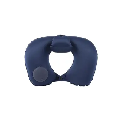 Pumpajući U-jastuk s TPU zračnicom i presvlakom od mliječne svile NavyBlue