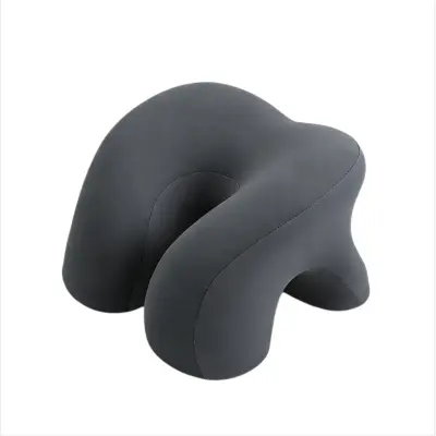 Ljetni U-oblik uredski jastuk memorijske pjene sa svilenkastom presvlakom DarkGrey