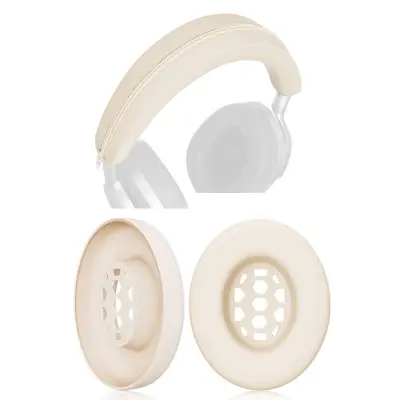 Silikonski jastučići i zaštita trake za Sennheiser MOMENTUM 4, set Beige