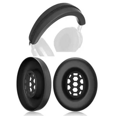 Silikonski jastučići i zaštita trake za Sennheiser MOMENTUM 4, set Black