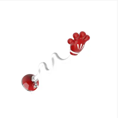 Držač vrata perilice rublja s usisnim čašicama i inox šipkom White+Red