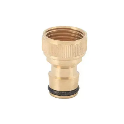 Adapter slavine - unutarnji 1\/2" na priključak crijeva, od mesinga Zlatna