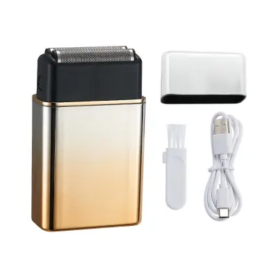 Mini prijenosni brijač za muškarce – USB, IPX vodootporan, snažan motor Gold