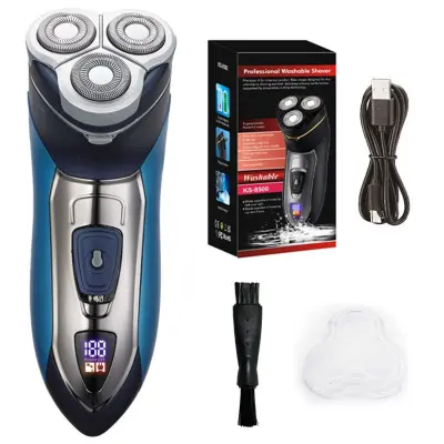 Električni brijač 3-glave – vodootporan, punjiv, LED zaslon, 600mAh
