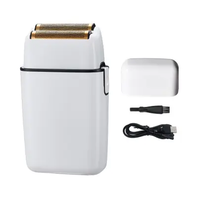 Putni električni brijač, mini USB punjiv, IPX vodootporan, 50min White