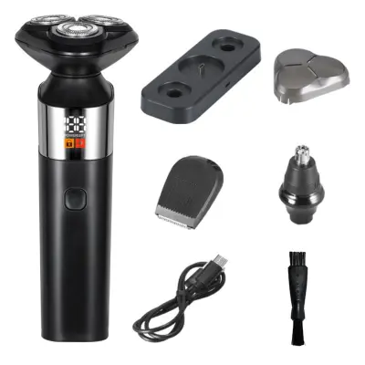 Tri-glavni 360° električni brijač — 3-u-1 s Type-C i 600mAh