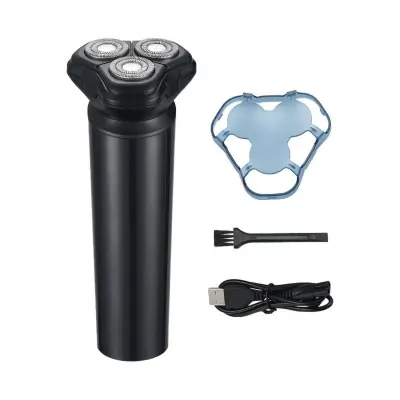 Muški rotacijski brijač, mokro/suho, USB, IPX7, LED zaslon Black