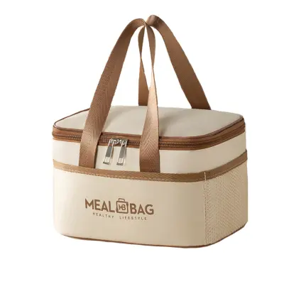 Izolirana termo torba - Oxford tkanina s aluminijskom folijom Beige