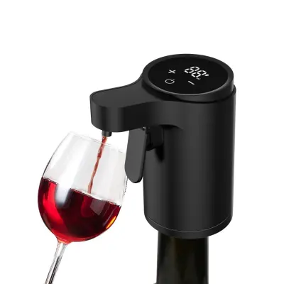 Pametni senzor za vino: USB punjivi automatski dispenzer za piće Black