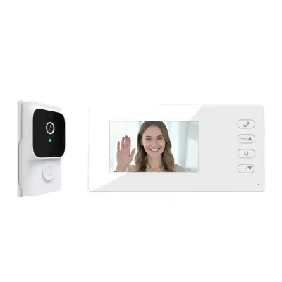 Bežično baterijsko video zvono s 4.3 inch IPS zaslonom i IR vidom