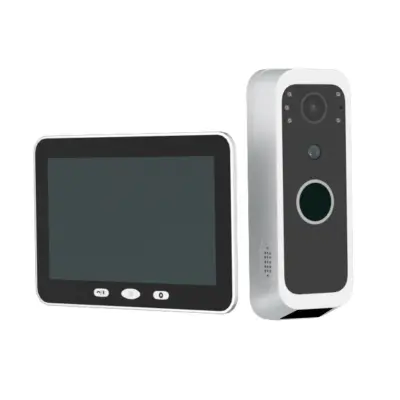Bežični video zvono bijelo s 5inch IPS, 2MP kamerom i 5000mAh