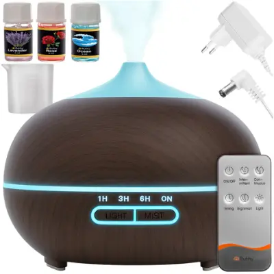 Ultrazvučni ovlaživač zraka 4u1 Ruhhy 23509, aroma difuzor, ionizator i LED lampa