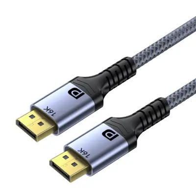 DisplayPort 2.1 kabel 16K@60Hz i 4K@240Hz, pletena najlonska, 1.5m/3m