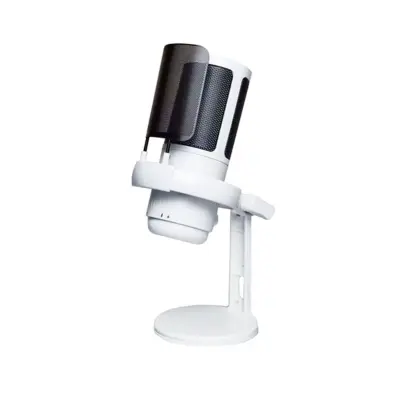 USB kondenzatorski gaming mikrofon s RGB svjetlom i monitoringom White