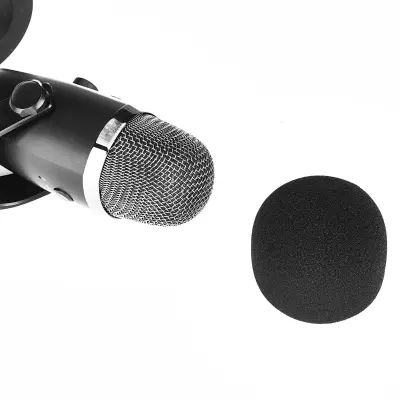 Crni pjenasti pop filter za Blue Yeti Nano, smanjuje plozive