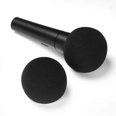 Crni pjenasti vjetrobran za mikrofon kompatibilan sa Shure SM58 i SM48