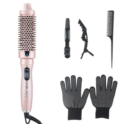 Grijana četka za kosu s turmalinsko-keramičkom grijaćom pločom Pink