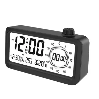 Punjen Smart Alarm Sat s LCD zaslonom, noćnim svjetlom i tajmerom