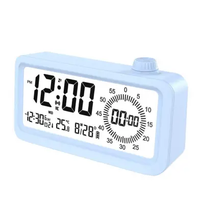 Punjen Smart Alarm Sat s LCD zaslonom, noćnim svjetlom i tajmerom