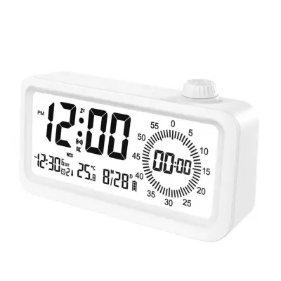 Punjen Smart Alarm Sat s LCD zaslonom, noćnim svjetlom i tajmerom