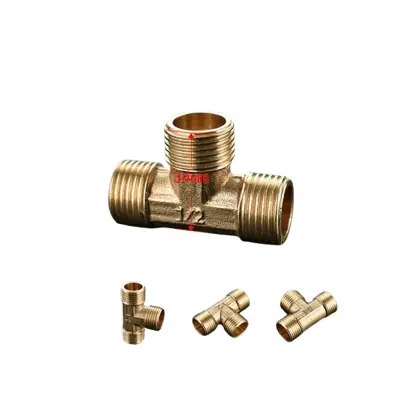 Mesingani T-spoj za cijevi 1/2" barb x 1/2" muški NPT x 1/2" barb