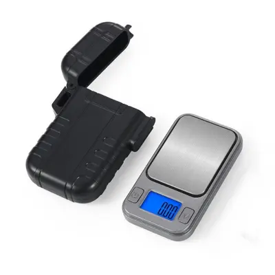 Mini digitalna vaga u obliku upaljača 100g/0.01g, srebrno-crna
