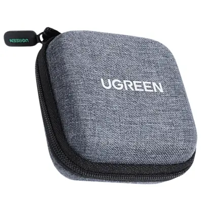 UGREEN LP128 organizator za dodatke, slušalice i telefonske kabele 19 x 11 x 5 cm sivi