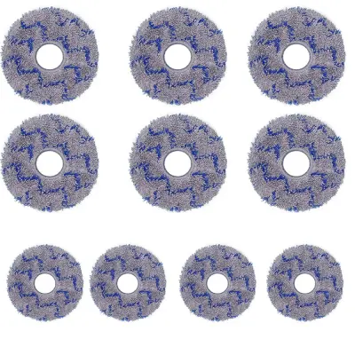 10 kom rezervni mop ulošci za Ecovacs X1/T10/T20/T30 Pro i Dreame Siva+Plava