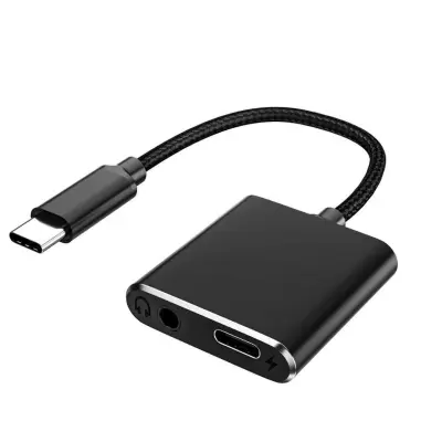 2-u-1 Višenamjenski Type-C adapter: vanjska zvučna kartica, 27W punjenje i priključak za slušalice