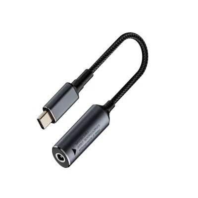 Adapter 5525 (ženski) na Type-C (muški) 140W, kratak kabel – Power Delivery punjenje