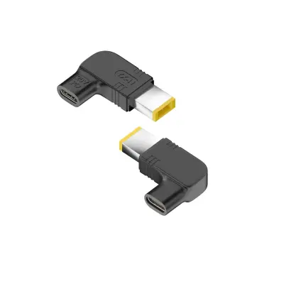 Set od 2 USB-C (ženski) na kvadratni utikač 20V, kosi PD okidački adapter kompatibilan s Lenovo