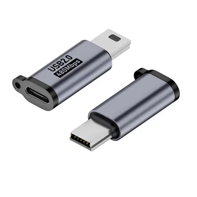 Set od 3 USB-C (ženski) na V3 adaptera, aluminijska legura, podržava 12W brzo punjenje i prijenos podataka do 480 Mbps