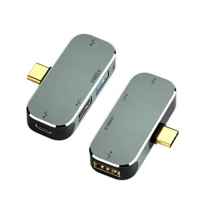YX04-X1-A3.0+2A2.0+C Port 4-u-1 USB 3.0 Type-C docking stanica - Siva