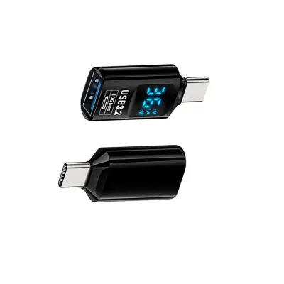 Adapter USB-A (ženski) na USB-C (muški) s digitalnim zaslonom (2 kom)