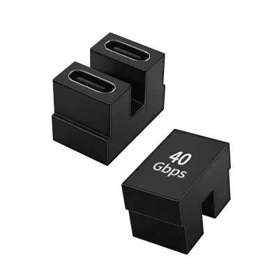 Set od 2 U-oblikovanih adaptera USB-C (ženski na ženski) - 40Gbps